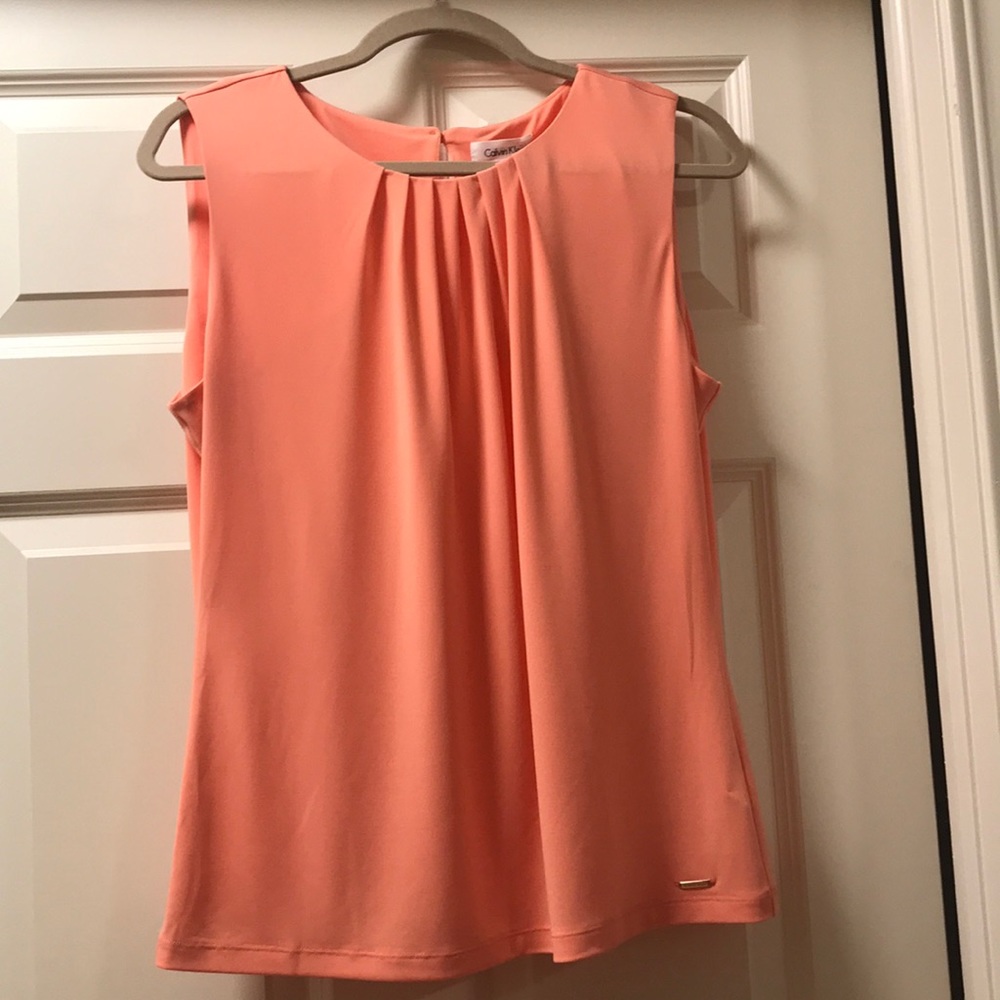 Calvin Klein Pleated Neck Camisole